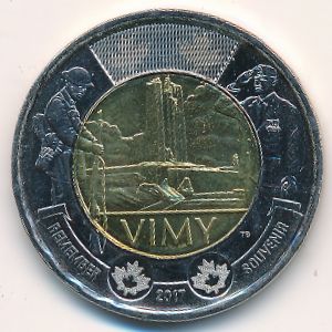 Канада, 2 доллара (2017 г.)