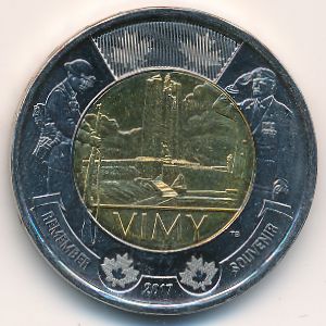 Канада, 2 доллара (2017 г.)