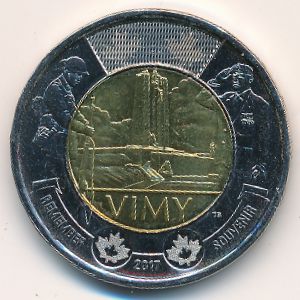 Канада, 2 доллара (2017 г.)