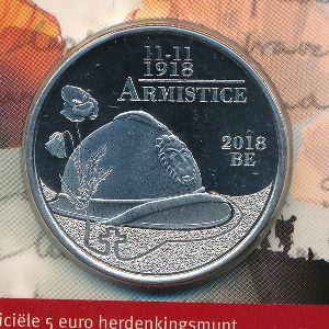 Belgium, 5 euro, 2018