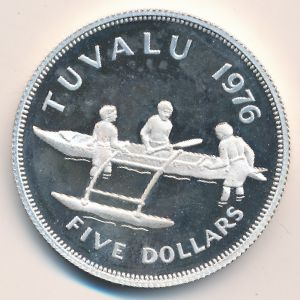 Тувалу, 5 долларов (1976 г.)