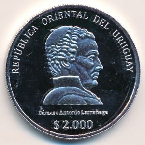 Уругвай, 2000 песо (2016 г.)