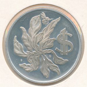 Каймановы острова, 1 доллар (1975 г.)