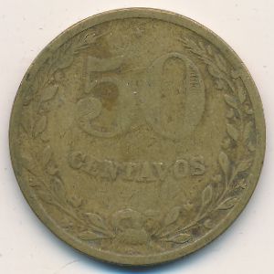 Колумбия, 50 сентаво (1928 г.)