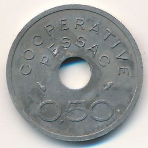 Pessac, 0,50 франка, 1975