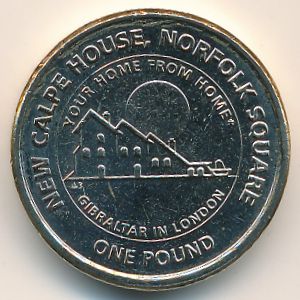 Гибралтар, 1 фунт (2018 г.)
