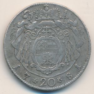 Зальцбург, 20 крейцеров (1781 г.)