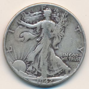 США, 1/2 доллара (1942 г.)