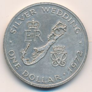 Бермудские острова, 1 доллар (1972 г.)