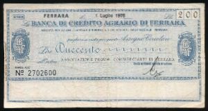 Италия, 200 лир (1976 г.)