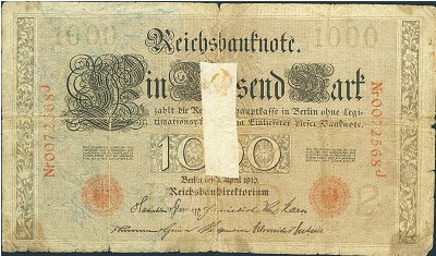 Германия, 1000 марок (1910 г.)