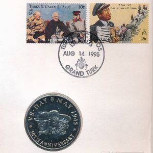 Теркс и Кайкос, 5 крон (1995 г.)