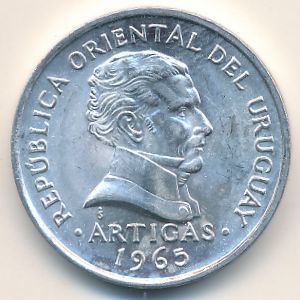 Uruguay, 50 centesimos, 1965