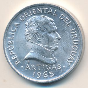 Uruguay, 50 centesimos, 1965