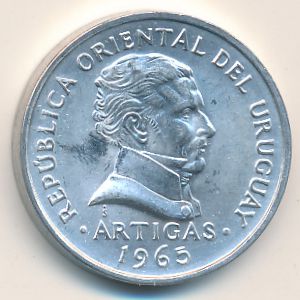 Uruguay, 50 centesimos, 1965