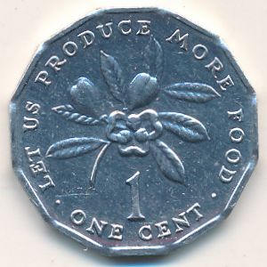 Jamaica, 1 cent, 1991