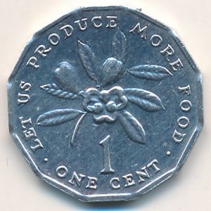 Ямайка, 1 цент (1991 г.)