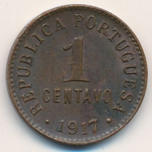 Португалия, 1 сентаво (1917 г.)
