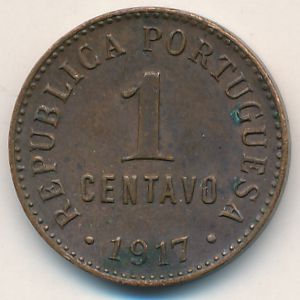 Португалия, 1 сентаво (1917 г.)