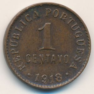 Portugal, 1 centavo, 1918