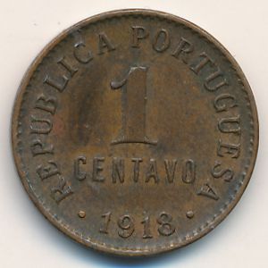 Португалия, 1 сентаво (1918 г.)