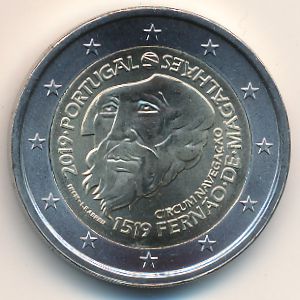 Португалия, 2 евро (2019 г.)