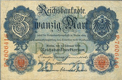 Германия, 20 марок (1914 г.)
