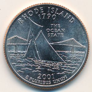 США, 1/4 доллара (2001 г.)