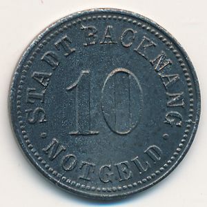 Бакнанг., 10 пфеннигов (1918 г.)