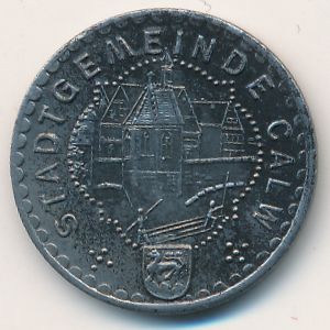 Кальв., 10 пфеннигов (1918 г.)