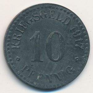 Кассель., 10 пфеннигов (1917 г.)