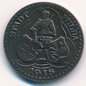 Фульда., 1 пфенниг (1918 г.)