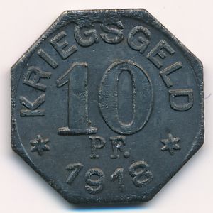 , 10 пфеннигов, 1918