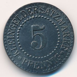 Люнебург., 5 пфеннигов