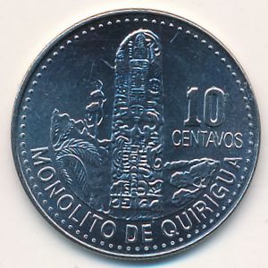 Гватемала, 10 сентаво (2009 г.)