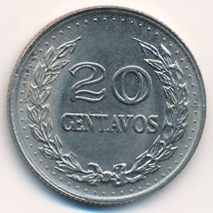 Colombia, 20 centavos, 1971