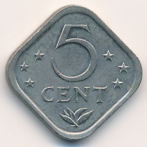 Антильские острова, 5 центов (1979 г.)