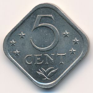 Антильские острова, 5 центов (1981 г.)