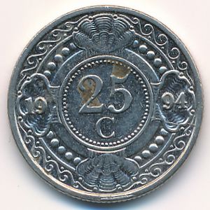 Antilles, 25 cents, 1994