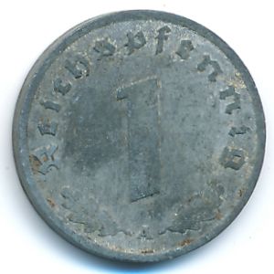 Третий Рейх, 1 рейхспфенниг (1942 г.)