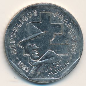 France, 2 francs, 1993