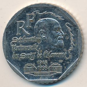 France, 2 francs, 1998