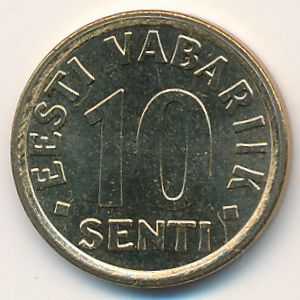 Эстония, 10 сентов (2008 г.)