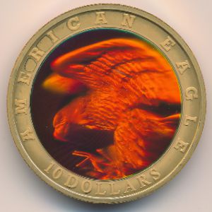 Либерия, 10 долларов (2001 г.)