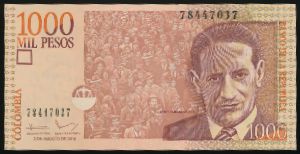 Колумбия, 1000 песо (2016 г.)