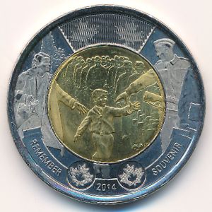 Канада, 2 доллара (2014 г.)