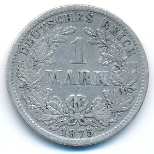 Германия, 1 марка (1875 г.)