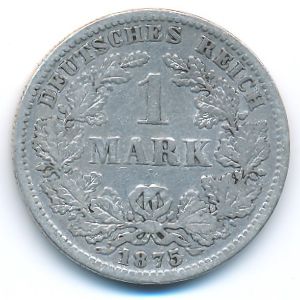 Германия, 1 марка (1875 г.)