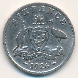 Австралия, 6 пенсов (1926 г.)