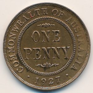 Австралия, 1 пенни (1927 г.)